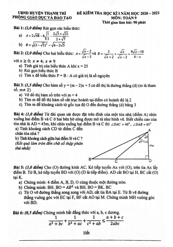 Hãy thử xem bức hình liên quan đến đề thi toán 9 để cùng thử sức và cải thiện kỹ năng toán của mình nhé!